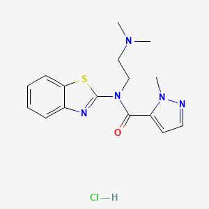 N-(benzo[d]thiazol-2-yl)-N-(2-(dimethylamino)ethyl)-1-methyl-1H-pyrazole-5-carboxamide hydrochloride
