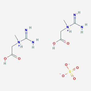 molecular formula C8H20N6O8S B025297 Carbamimidoyl-(carboxymethyl)-methylazanium;sulfate CAS No. 102601-28-5