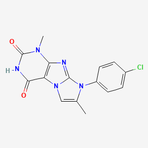 6-(4-Chlorophenyl)-4,7-dimethylpurino[7,8-a]imidazole-1,3-dione