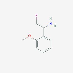 molecular formula C9H12FNO B2529734 2-Fluoro-1-(2-methoxyphenyl)ethan-1-amine CAS No. 1553176-16-1