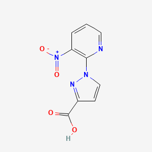 1-(3-nitropyridin-2-yl)-1H-pyrazole-3-carboxylic acid