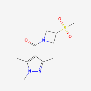 (3-(ethylsulfonyl)azetidin-1-yl)(1,3,5-trimethyl-1H-pyrazol-4-yl)methanone