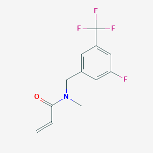 N-[[3-Fluoro-5-(trifluoromethyl)phenyl]methyl]-N-methylprop-2-enamide
