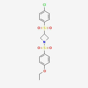 3-((4-Chlorophenyl)sulfonyl)-1-((4-ethoxyphenyl)sulfonyl)azetidine