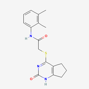 N-(2,3-dimethylphenyl)-2-[(2-oxo-1,5,6,7-tetrahydrocyclopenta[d]pyrimidin-4-yl)sulfanyl]acetamide