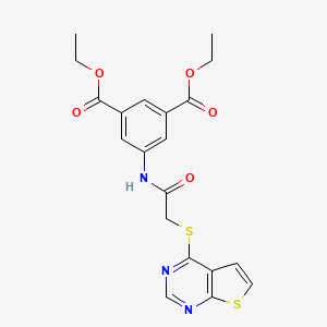 Diethyl 5-(2-(thieno[2,3-d]pyrimidin-4-ylthio)acetamido)isophthalate