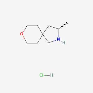 (3S)-3-Methyl-8-oxa-2-azaspiro[4.5]decane;hydrochloride