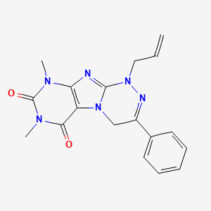 1-allyl-7,9-dimethyl-3-phenyl-7,9-dihydro-[1,2,4]triazino[3,4-f]purine-6,8(1H,4H)-dione