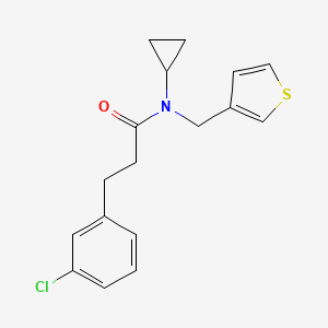 3-(3-chlorophenyl)-N-cyclopropyl-N-(thiophen-3-ylmethyl)propanamide