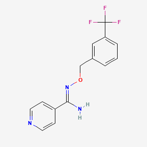 N'-{[3-(trifluoromethyl)benzyl]oxy}-4-pyridinecarboximidamide