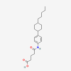 5-Oxo-5-[4-(4-pentylcyclohexyl)anilino]pentanoic acid