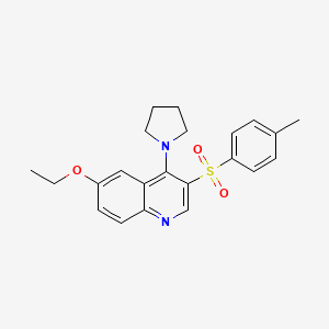 6-Ethoxy-4-(pyrrolidin-1-yl)-3-tosylquinoline
