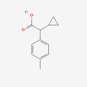 molecular formula C12H14O2 B2529815 2-Cyclopropyl-2-(p-tolyl)acetic acid CAS No. 74519-74-7