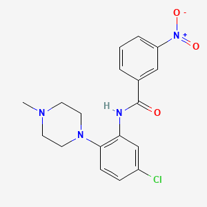 N-[5-chloro-2-(4-methylpiperazino)phenyl]-3-nitrobenzenecarboxamide