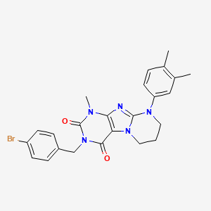 3-(4-bromobenzyl)-9-(3,4-dimethylphenyl)-1-methyl-6,7,8,9-tetrahydropyrimido[2,1-f]purine-2,4(1H,3H)-dione