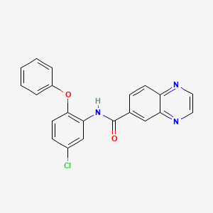 N-(5-chloro-2-phenoxyphenyl)quinoxaline-6-carboxamide