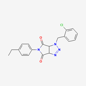 1-(2-chlorobenzyl)-5-(4-ethylphenyl)-3a,6a-dihydropyrrolo[3,4-d][1,2,3]triazole-4,6(1H,5H)-dione