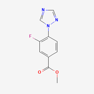 methyl 3-fluoro-4-(1H-1,2,4-triazol-1-yl)benzenecarboxylate