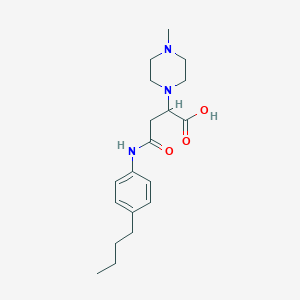 4-((4-Butylphenyl)amino)-2-(4-methylpiperazin-1-yl)-4-oxobutanoic acid