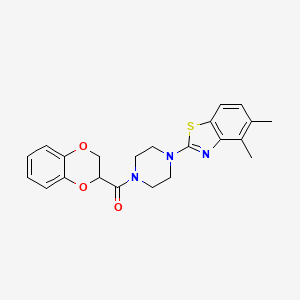 B2529953 (2,3-Dihydrobenzo[b][1,4]dioxin-2-yl)(4-(4,5-dimethylbenzo[d]thiazol-2-yl)piperazin-1-yl)methanone CAS No. 886915-57-7