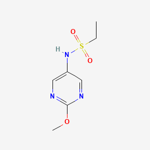molecular formula C7H11N3O3S B2529983 N-(2-methoxypyrimidin-5-yl)ethane-1-sulfonamide CAS No. 1858607-94-9