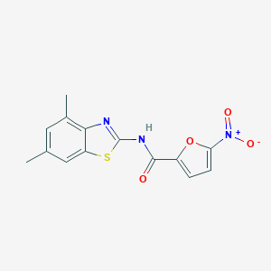 molecular formula C14H11N3O4S B252999 N-(4,6-dimethyl-1,3-benzothiazol-2-yl)-5-nitro-2-furamide 