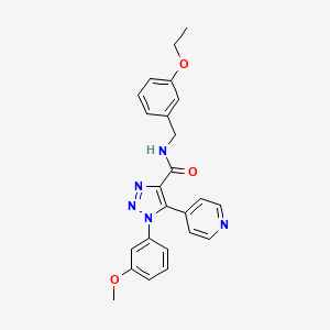 molecular formula C24H23N5O3 B2530004 N-(3-ethoxybenzyl)-1-(3-methoxyphenyl)-5-(pyridin-4-yl)-1H-1,2,3-triazole-4-carboxamide CAS No. 1326846-99-4