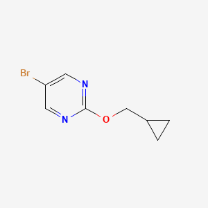 molecular formula C8H9BrN2O B2530039 5-Bromo-2-(cyclopropylmethoxy)pyrimidine CAS No. 1339137-63-1