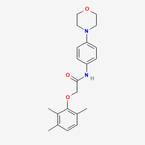 molecular formula C21H26N2O3 B2530044 N-[4-(MORPHOLIN-4-YL)PHENYL]-2-(2,3,6-TRIMETHYLPHENOXY)ACETAMIDE CAS No. 433326-51-3