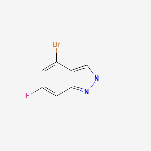 molecular formula C8H6BrFN2 B2530054 4-bromo-6-fluoro-2-methyl-2H-indazole CAS No. 1425932-77-9