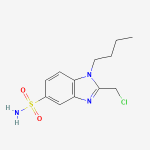 B2530078 1-butyl-2-(chloromethyl)-1H-benzimidazole-5-sulfonamide CAS No. 851398-72-6