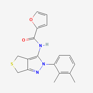 molecular formula C18H17N3O2S B2530163 N-[2-(2,3-dimethylphenyl)-2H,4H,6H-thieno[3,4-c]pyrazol-3-yl]furan-2-carboxamide CAS No. 450343-81-4