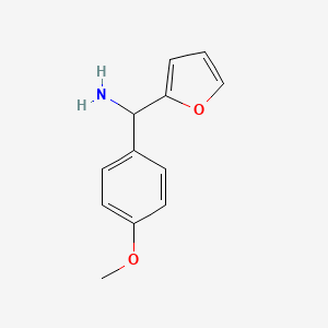 molecular formula C12H13NO2 B2530182 (Furan-2-yl)(4-methoxyphenyl)methanamine CAS No. 1155470-60-2