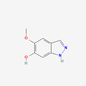 molecular formula C8H8N2O2 B2530193 5-Methoxy-1H-indazol-6-OL CAS No. 1227270-78-1