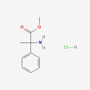 molecular formula C10H14ClNO2 B2530317 Methyl 2-amino-2-phenylpropanoate hydrochloride CAS No. 15028-44-1; 191796-90-4