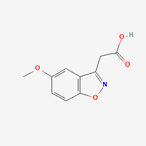molecular formula C10H9NO4 B2530347 2-(5-Methoxybenzo[d]isoxazol-3-yl)acetic acid CAS No. 34172-98-0