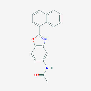 molecular formula C19H14N2O2 B253054 N-(2-naphthalen-1-yl-1,3-benzoxazol-5-yl)acetamide 