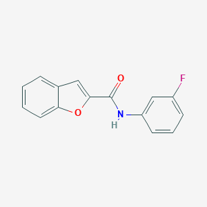 molecular formula C15H10FNO2 B253055 N-(3-fluorophenyl)-1-benzofuran-2-carboxamide 