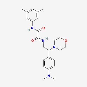 molecular formula C24H32N4O3 B2530728 N'-{2-[4-(dimethylamino)phenyl]-2-(morpholin-4-yl)ethyl}-N-(3,5-dimethylphenyl)ethanediamide CAS No. 899957-11-0