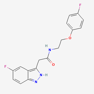 2-(5-fluoro-1H-indazol-3-yl)-N-(2-(4-fluorophenoxy)ethyl)acetamide