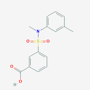 3-[Methyl(3-methylphenyl)sulfamoyl]benzoic acid