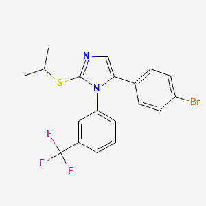 5-(4-bromophenyl)-2-(isopropylthio)-1-(3-(trifluoromethyl)phenyl)-1H-imidazole