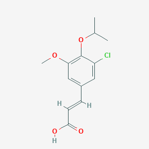 (2E)-3-(3-chloro-4-isopropoxy-5-methoxyphenyl)acrylic acid