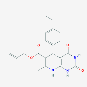 molecular formula C20H21N3O4 B2530783 prop-2-en-1-yl 5-(4-ethylphenyl)-7-methyl-2,4-dioxo-1H,2H,3H,4H,5H,8H-pyrido[2,3-d]pyrimidine-6-carboxylate CAS No. 683778-94-1