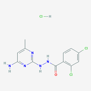 N'-(4-amino-6-methylpyrimidin-2-yl)-2,4-dichlorobenzohydrazide hydrochloride