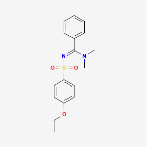N'-[(4-ethoxyphenyl)sulfonyl]-N,N-dimethylbenzenecarboximidamide