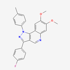 3-(4-fluorophenyl)-7,8-dimethoxy-1-(4-methylphenyl)-1H-pyrazolo[4,3-c]quinoline