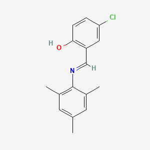4-chloro-2-[(E)-(mesitylimino)methyl]phenol