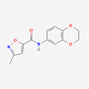N-(2,3-dihydrobenzo[b][1,4]dioxin-6-yl)-3-methylisoxazole-5-carboxamide
