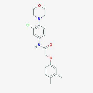 molecular formula C20H23ClN2O3 B253083 N-[3-chloro-4-(morpholin-4-yl)phenyl]-2-(3,4-dimethylphenoxy)acetamide 